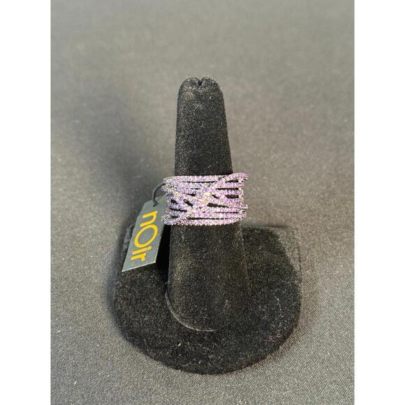 nOir Jewelry Jewelry - nOir JEWELRY SIX BAND TWIST PURPLE RHINESTONE SIZE 7
